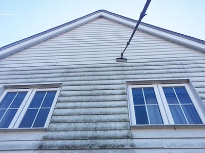 Fascia and weatherboarding cleaning